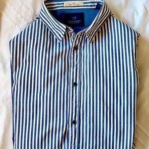 Scotch & Soda Mens casual buttoned down striped shirt  Size L
